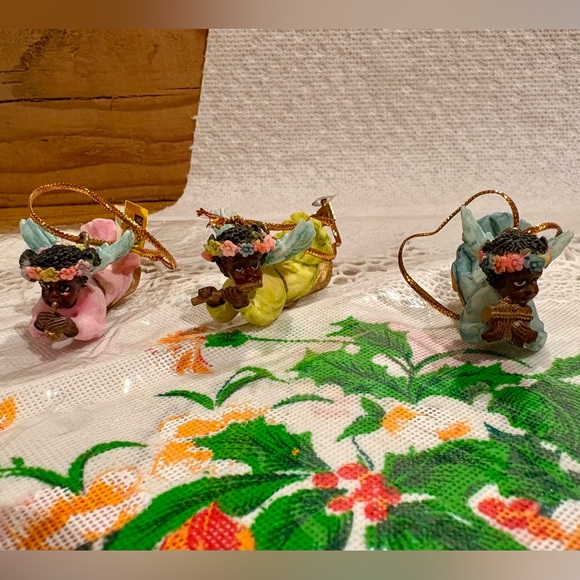 Giftco Set of 6 Little Angel Instrument Playing Polyresin Christmas Ornaments - Picture 3 of 8